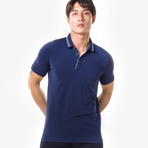 Áo Polo nam Coolmax chống nhăn hiệu quả - Xanh Navy