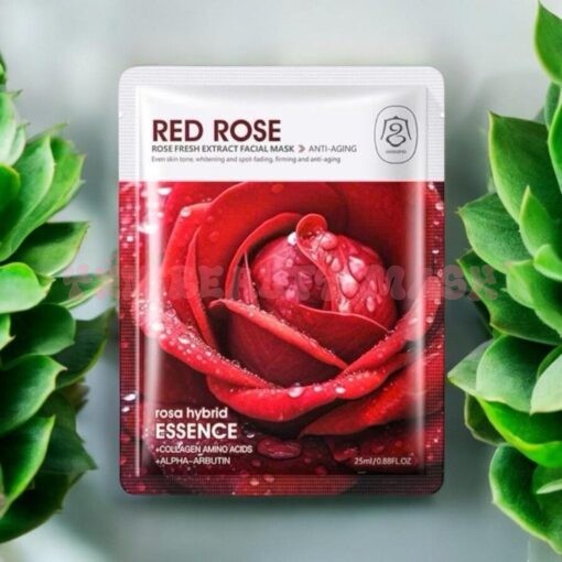 Mặt nạ Hoa Hồng - Red Rose [Mẫu Hàn] giúp cấp ẩm, kiềm dầu, kháng viêm giảm mụn, mờ thâm thu nhỏ lỗ chân lông, làm dịu da, giảm kích ứng dùng dược cho mọi nền da kể cả da mỏng yếu Skincare Cosmetics Kem mask giấy Face, gel đủ vị, mặt nạ ngủ