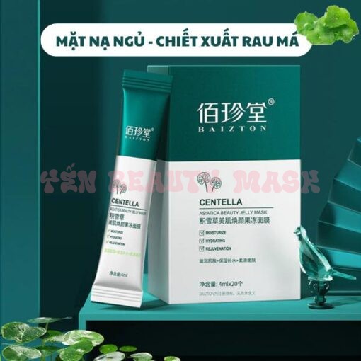 Hộp 20 Gói Mặt Nạ Ngủ qua  đêm Chiết Xuất Rau Má Centenlla 4ml Giúp Dưỡng Ẩm, Tái Tạo Phục Hồi Da Hư Tổn, Giúp Trắng Da Căng Mịn mờ thâm mụn và Sạch Khỏe daily mask, Skincare, Cosmetics, Face, kiểm soát lỗ chân lông, gel đủ vị