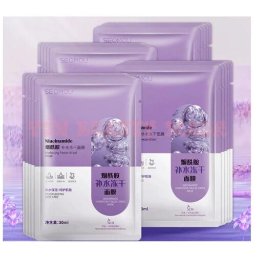 Combo 10 Miếng nạ Niacinamide truyền trắng dưỡng ẩm, dưỡng sáng da, giảm thâm sạm nám, căng bóng sáng mịn trẻ hóa da